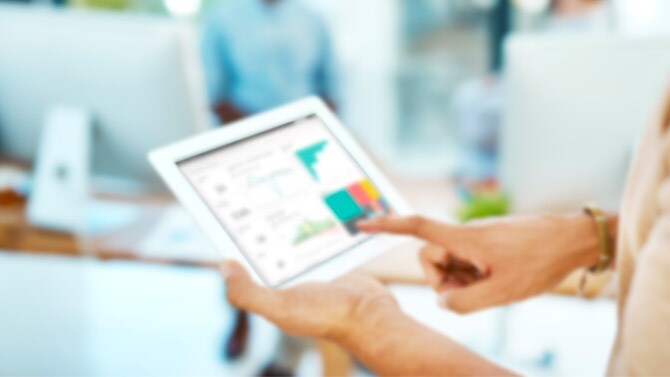 Utilisation d'une tablette tactile