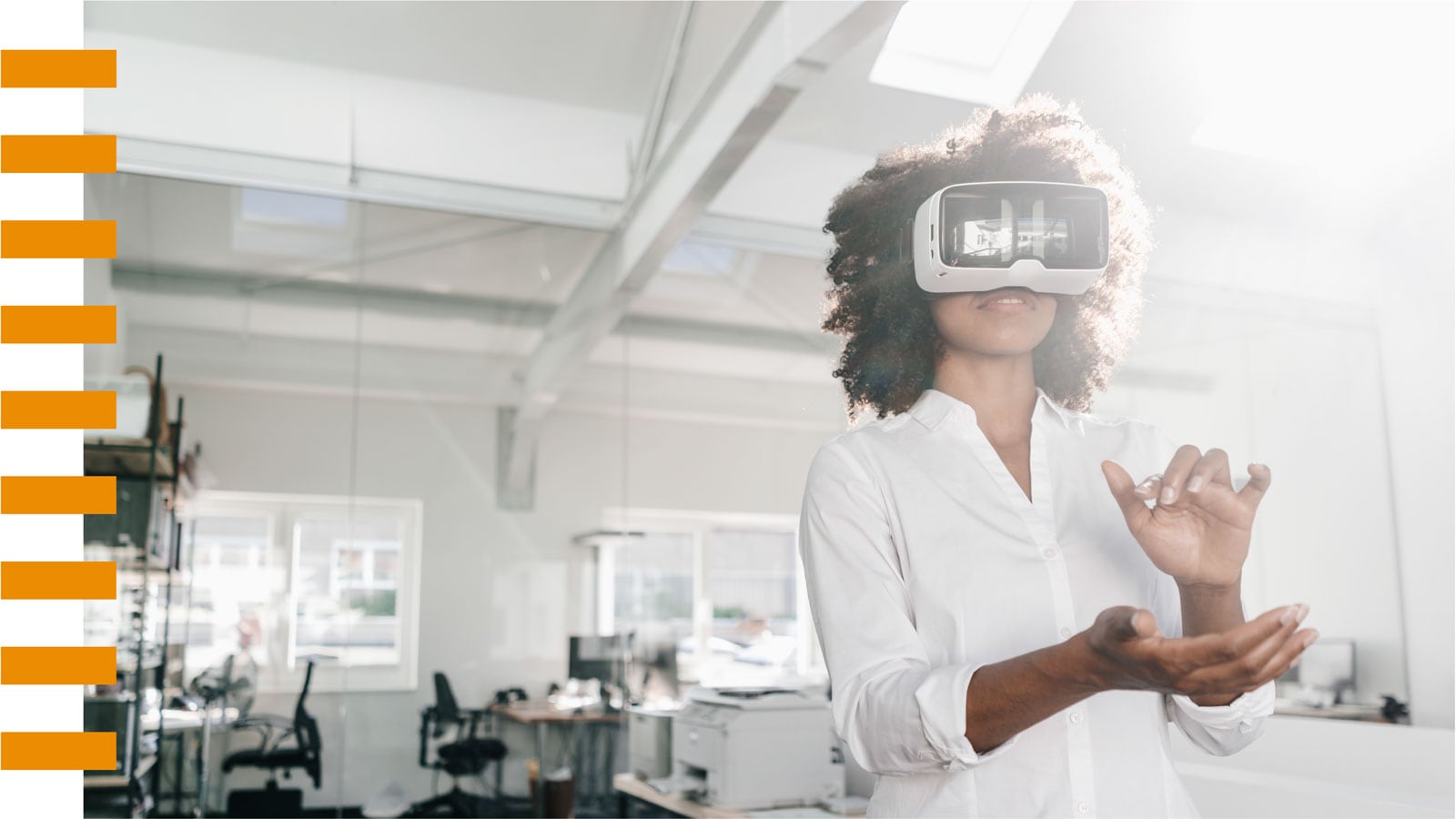 Personne avec un casque VR